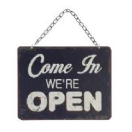 METAL OPEN/CLOSED SIGN